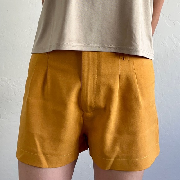 Yellow Mustard Shorts - Picture 1 of 5